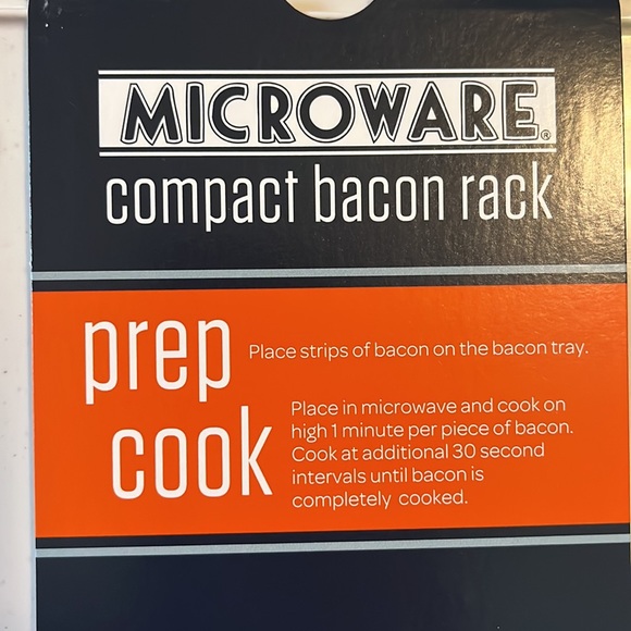 NORDIC WEAR Compact Microwave Oven-Safe Cooking Rack Bacon HotDog Ridges NEW - Picture 6 of 9